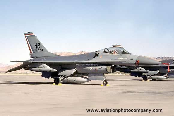 USAF 50 TFW GD F-16A Fighting Falcon 81-0672/HR (1983)