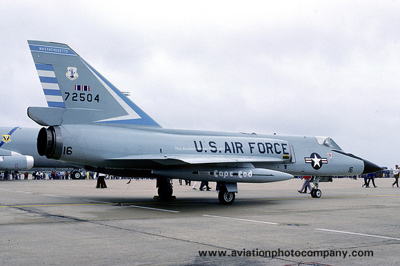 USAF Massachusetts ANG 101 FIS Convair F-106A Delta Dart 57-2504 (1985)