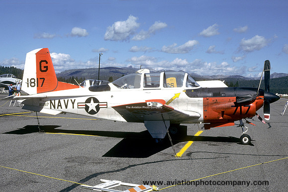 US Navy TAW-4 Beech T-34C Mentor 161817/G-717 (1987)
