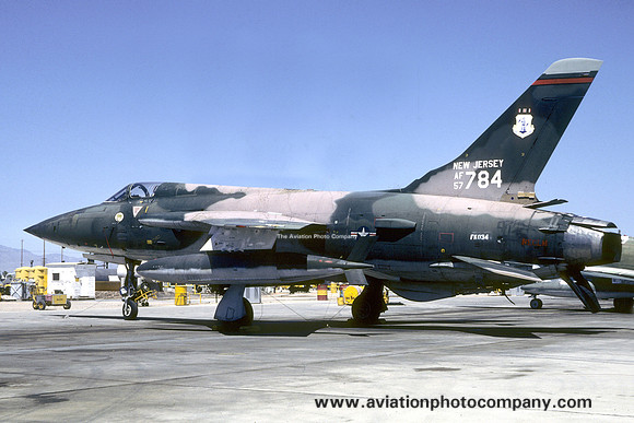 USAF New Jersey ANG 141 TFS Republic F-105B Thunderchief 57-5784 (1981)