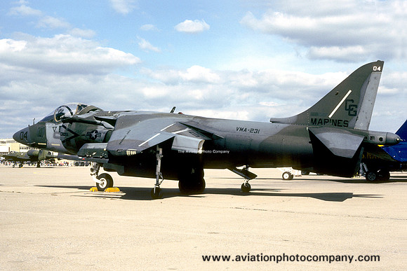 US Marines VMA-231 McDonnell Douglas AV-8B Harrier 162727/CG-04 (1988)