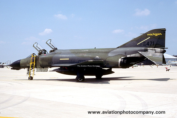 USAF Michigan ANG 191 FIS McDonnell F-4D Phantom 66-7471 (1987)