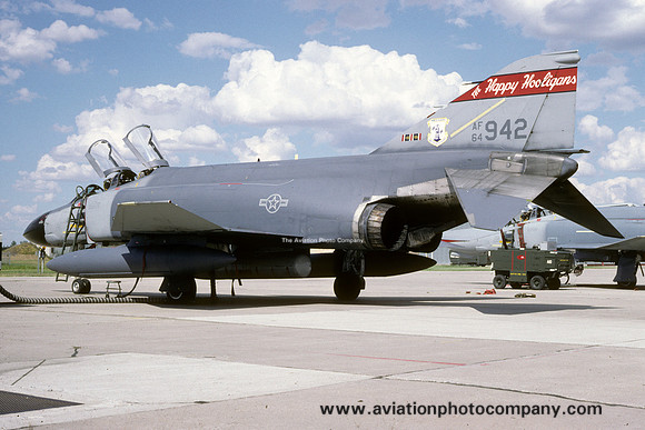 USAF North Dakota ANG 179 FIS McDonnell F-4D Phantom 64-0942 (1988)