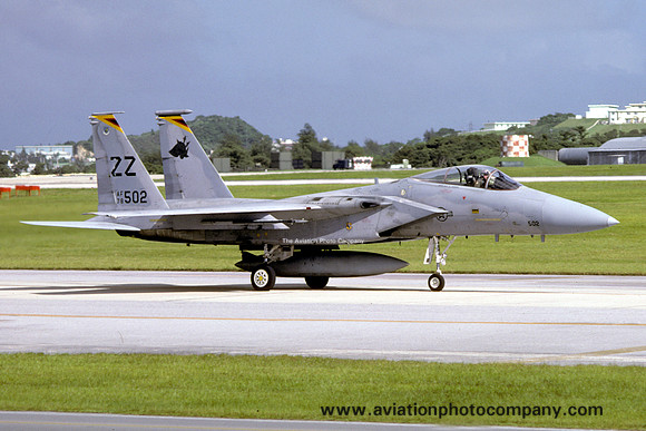 USAF 18 TFW 12 TFS McDonnell Douglas F-15C Eagle 78-0502/ZZ (1986)