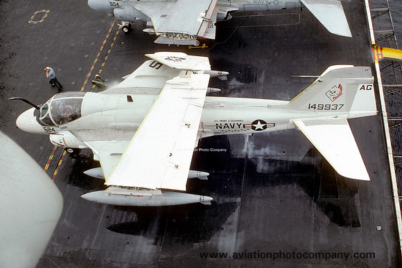 US Navy VA-34 Grumman KA-6D Intruder 149937/AG-524 on board USS Dwight D. Eisenhower (1988)