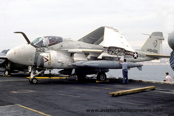 US Navy VA-34 Grumman KA-6D Intruder 149486/AG-522 on board USS Dwight D. Eisenhower (1988)