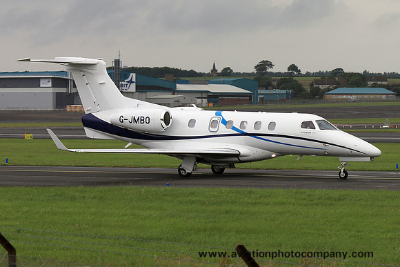 Embraer Phenom 300 G-JMBO at Prestwick (2017)