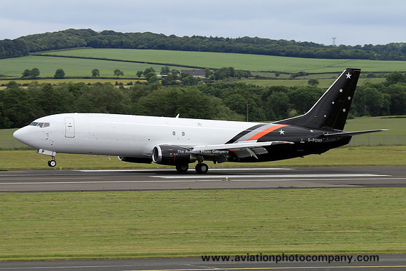 Titan Airways Boeing 737-400F G-POWP at Prestwick (2017)