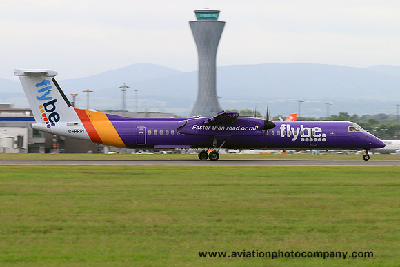 FlyBe DHC-8-400 G-PRPI at Edinburgh IAP (2017)