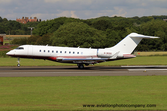 TAG Aviation (UK) Ltd Bombardier Global 5000 G-SGSG at Prestwick (2017)