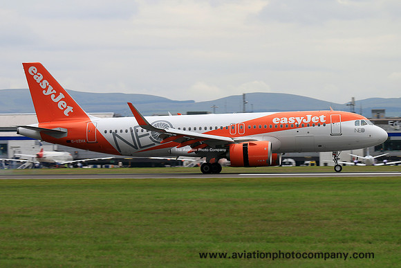easyJet Airbus A320NEO G-UZHA at Edinburgh (2017)