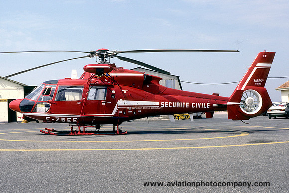 French Securite Civile Aerospatiale SA.365C2 Dauphin II F-ZBEE (1987)