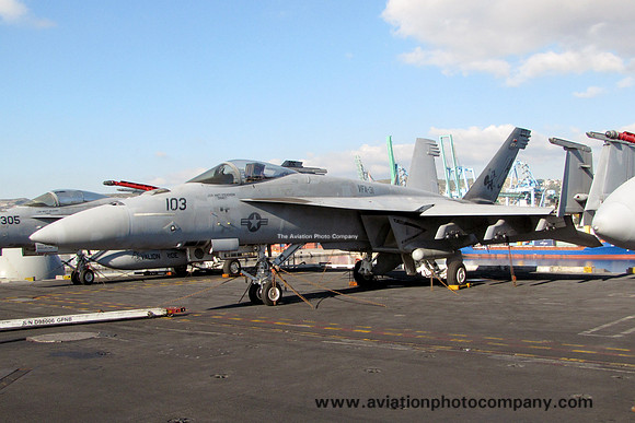 US Navy VFA-31 McDonnell Douglas F/A-18E Super Hornet 166779/AJ-103 on board USS George HW Bush (2011)
