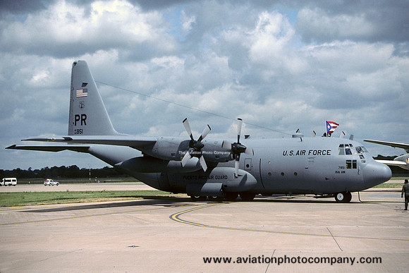 USAF Puerto Rico ANG 198 AS Lockheed C-130E Hercules 63-7851/PR at RIAT Fairford (2004)