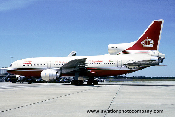 Alia Royal Jordanian Airlines Lockheed Tristar JY-AGD (1985)