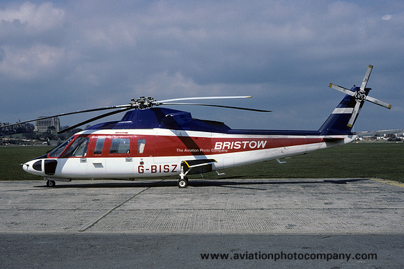 Bristow Helicopters Sikorsky S-76A+ G-BISZ at Shoreham (1986)
