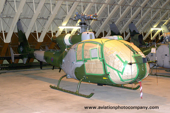 Army Air Corps Westland Gazelle AH.1 ZB674 stored at RAF Shawbury (2006)