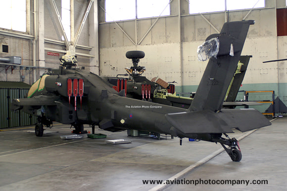 Army Air Corps Westland Apache AH.1 ZJ222 stored at RAF Shawbury (2006)