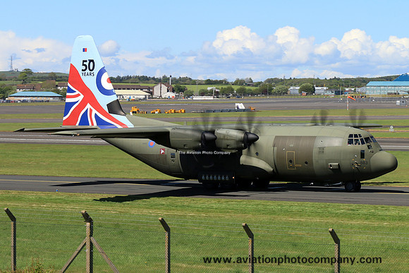 RAF Lockheed Hercules C.5 ZH883 at Prestwick (2017)