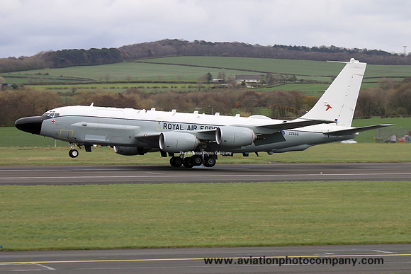 RAF 51 Squadron Boeing RC-135W Rivet Joint ZZ665 at Prestwick (2017)
