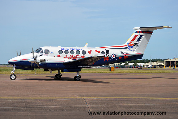 RAF 45 Squadron Beech King Air 200 ZK459 at RIAT Fairford (2017)