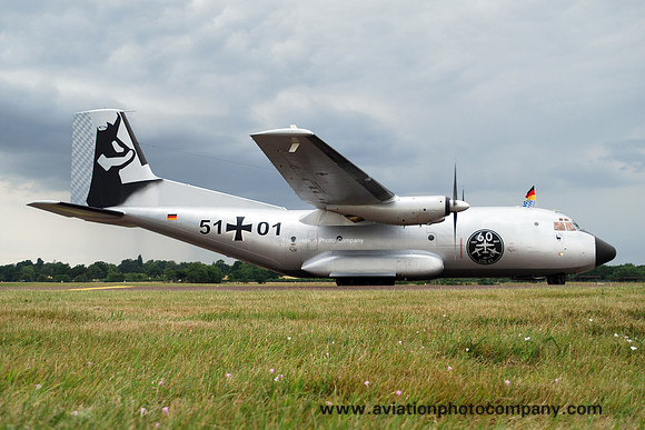 German Air Force LTG61 Transall C-160D 51+01 at RIAT Fairford (2017)