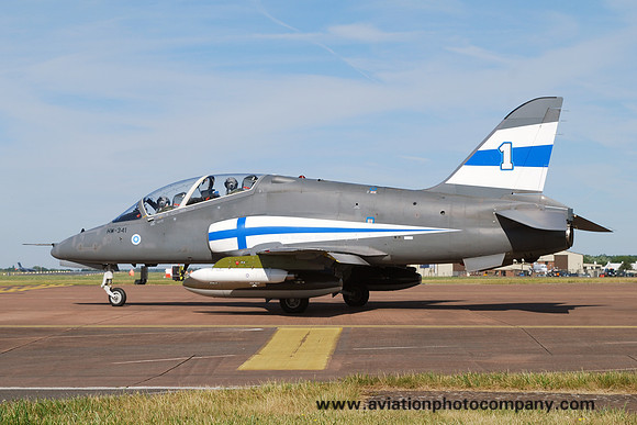 Finnish Air Force Midnight Hawks BAe Hawk 51 HW-341 at RIAT Fairford (2017)