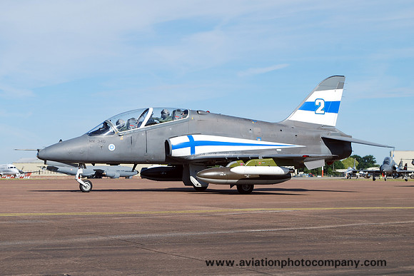 Finnish Air Force Midnight Hawks BAe Hawk Mk51 HW-340 at RIAT Fairford (2017)