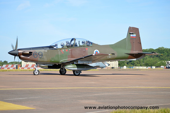 Slovenia Air Force Pilatus PC-9M L9-69 at RIAT Fairford (2017)