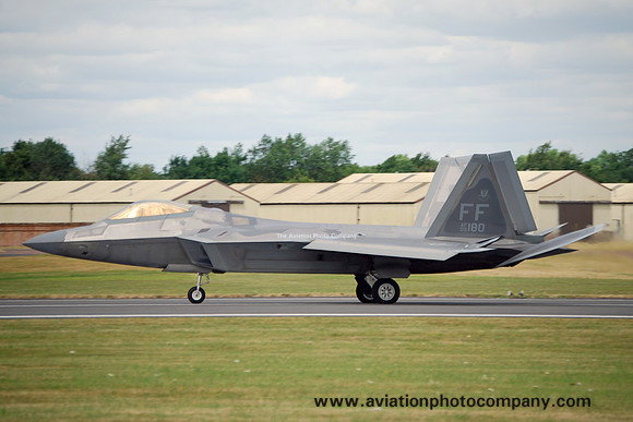 USAF 1 FW Lockheed F-22A Raptor 09-4180/FF at RIAT Fairford (2017)