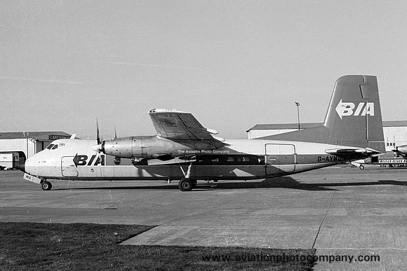 British Island Airways Handley Page Herald G-AYMG (1979)