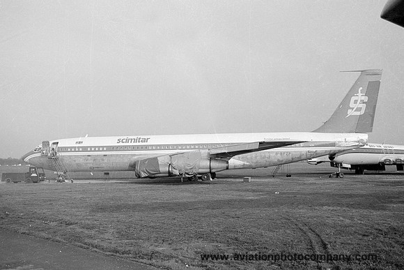 Scimitar Airlines Boeing 707-321C G-BFZF at Lasham (1981)