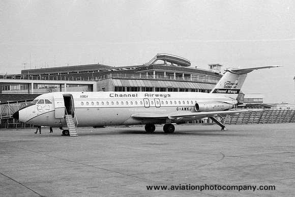 Channel Airways BAC 111-408EF G-AWKJ