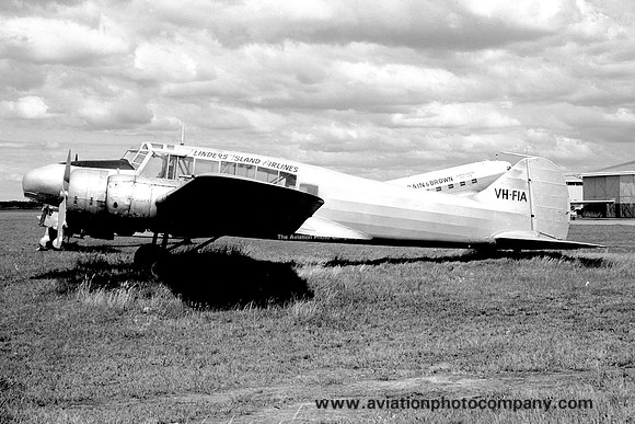 Flinders Island Airlines Avro Anson VH-FIA (1962)