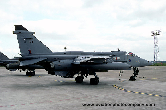RAF 17 Squadron Sepecat Jaguar GR.1 XX974/GH at RAF Coltishall (1998)