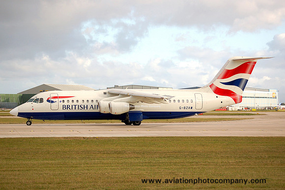 British Airways Connect BAe 146 RJ-100 G-BZAW at Manchester (2006)