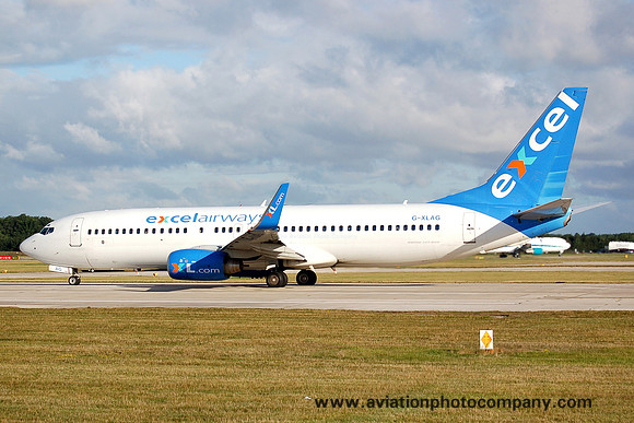 Excel Airways Boeing 737-86N G-XLAG at Manchester (2006)