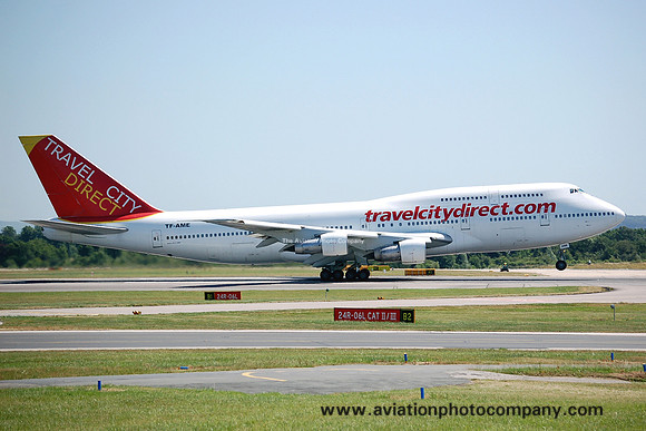 Travel City Direct/Air Atlanta Europe Boeing 747-312 TF-AME at Manchester (2006)
