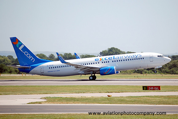 Excel Airways Boeing 737-8Q8 G-XLAI at Manchester (2006)