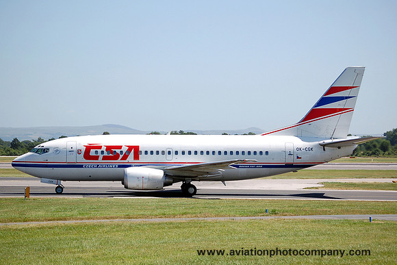CSA Czech Airlines Boeing 737-55S OK-CGK at Manchester (2006)