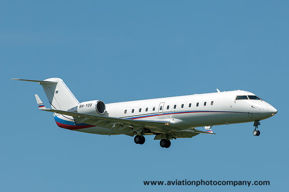 Air X Charter Bombardier Challenger 850 9H-YOU at Zurich (2017)