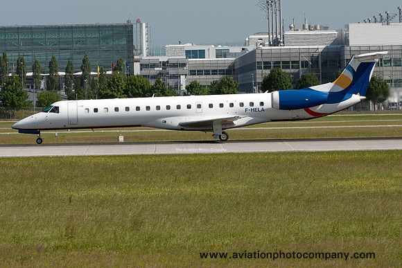 Linxair Business Airlines Embraer EMB-145 F-HELA at Munich (2017)