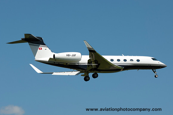 Swiss Jet Gulfstream G650 HB-JU at Zurich (2017)