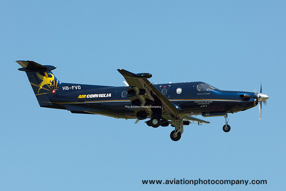 Air Corviglia Pilatus PC-12/47E HB-FVD at Zurich (2017)