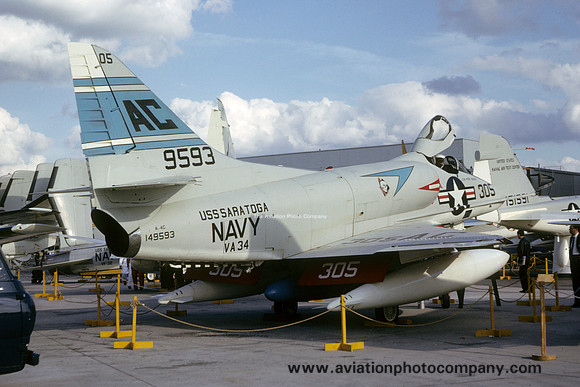 US Navy VA-34 Douglas A-4C Skyhawk 149593/AC-305 (1965)