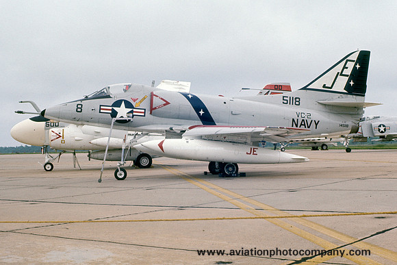 US Navy VC-2 Douglas A-4C Skyhawk 145118/JE-8 (1973)