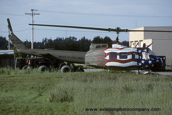 US Army Maine ArNG Bell UH-1H Iroquois 66-0941 displayed at Bangor ANGB (1998)