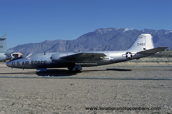 USAF Martin RB-57A Canberra 52-1492 displayed at Hill AFB (1986)