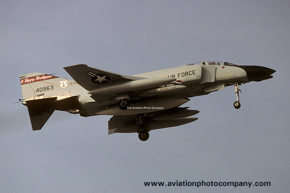 USAF North Dakota ANG 178 FIS McDonnell F-4E Phantom 64-0963 (1986)