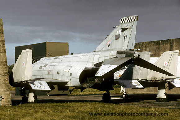 RAF 43 Squadron McDonnell F-4K Phantom FG.1 XV577/AM stored at RAF Leuchars (1998)